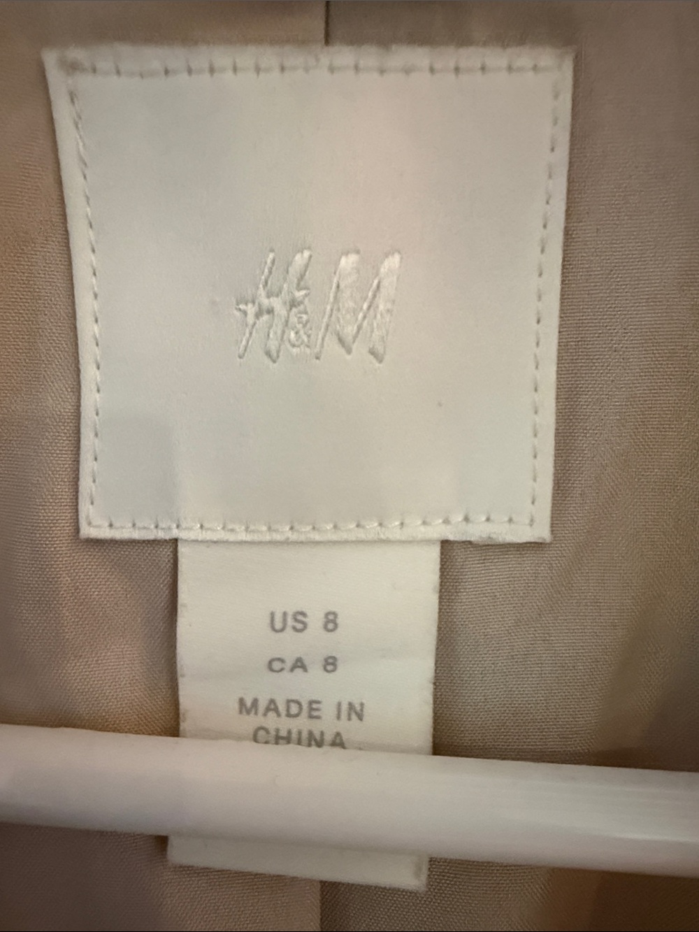 H&M Dusty Blue Blazer Longer Length - Picture 2 of 3